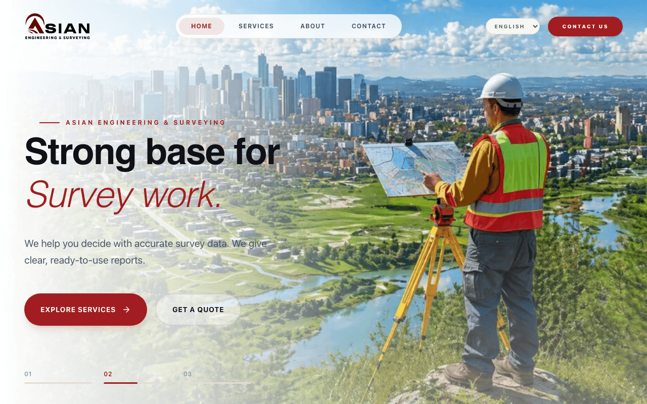Asian Survey & Engineering — screenshot